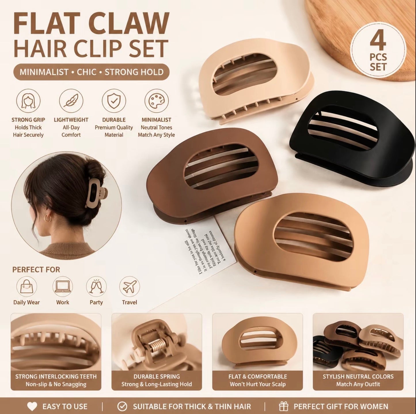 Flat Hair Clip