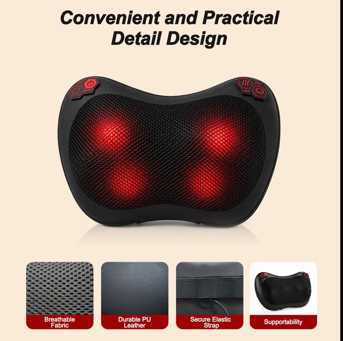 Thermassage Neck & Shoulder Relief Pillow