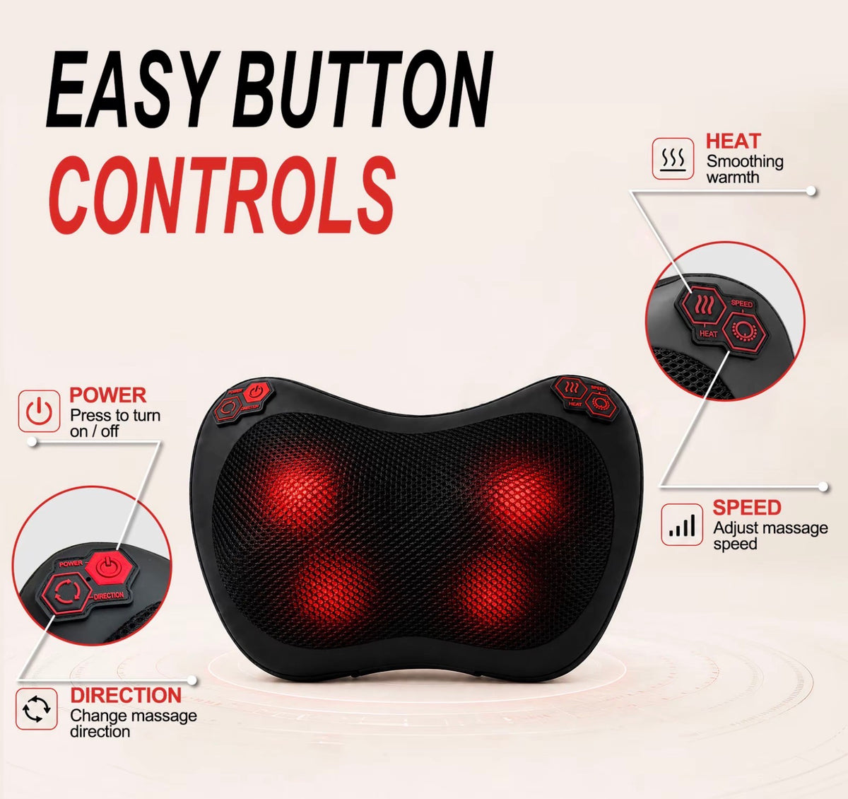 Thermassage Neck & Shoulder Relief Pillow
