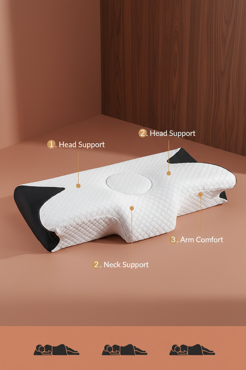 Ergonomic neck support pillow product explanation